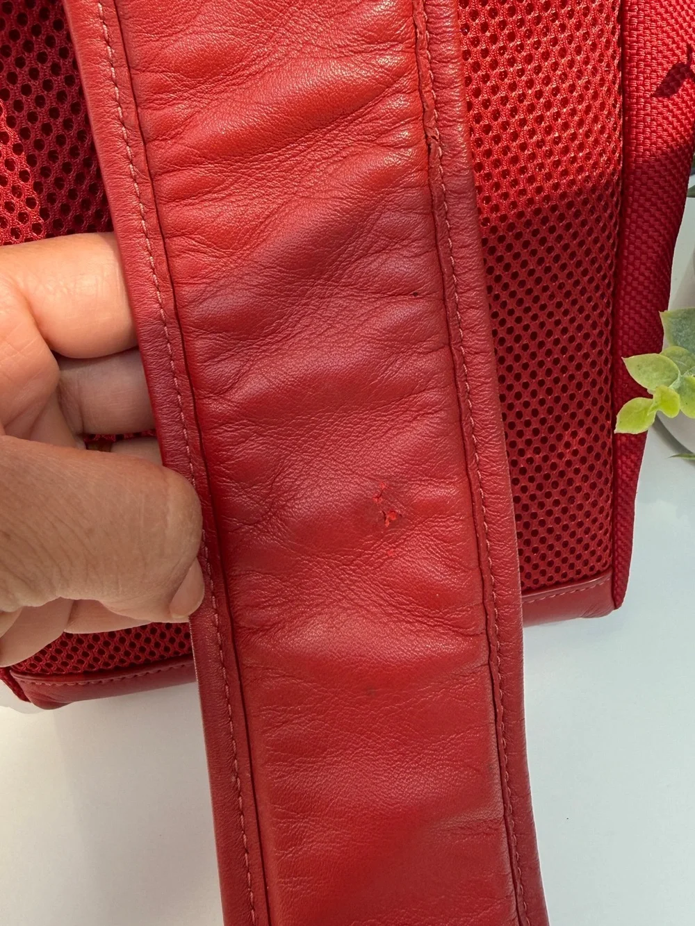 Coach vintage red backpack